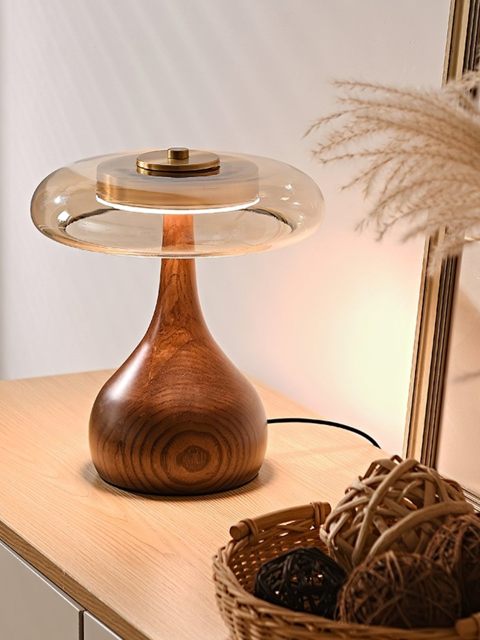 Brittany Modern Wood Table Lamp - Neutral Decor