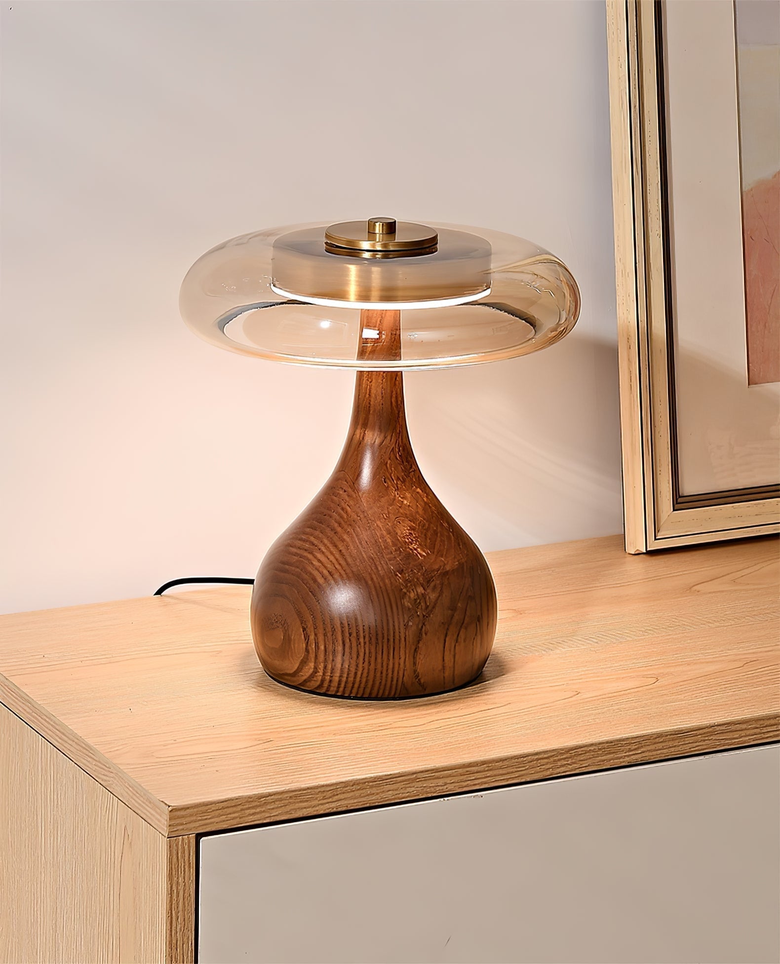 Brittany Modern Wood Table Lamp - Neutral Decor
