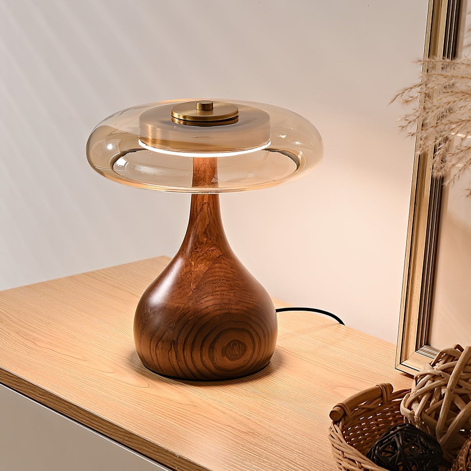 Brittany Modern Wood Table Lamp - Neutral Decor