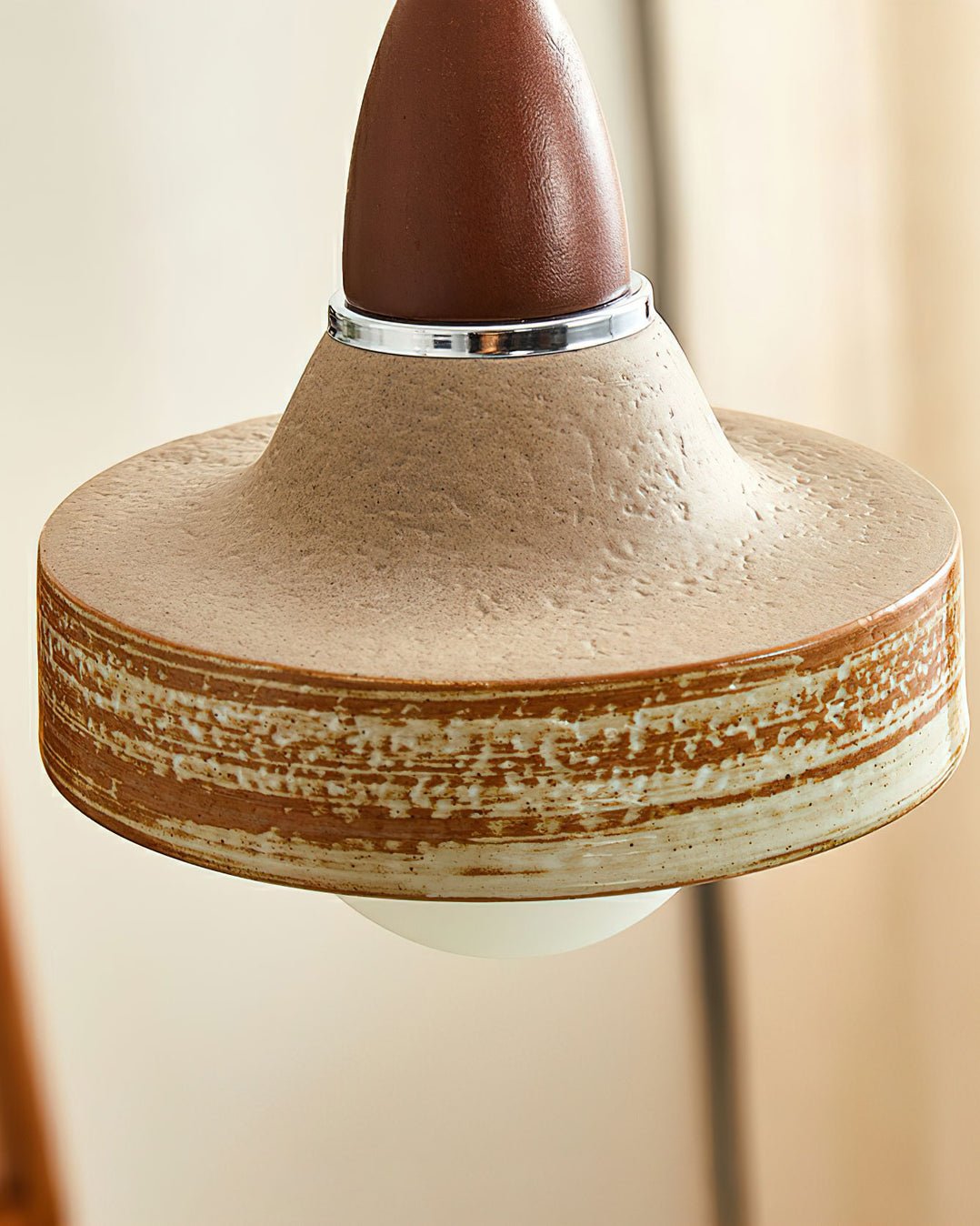 Sierra Premium Nordic Art Ceramics Wood Pendant Lamp