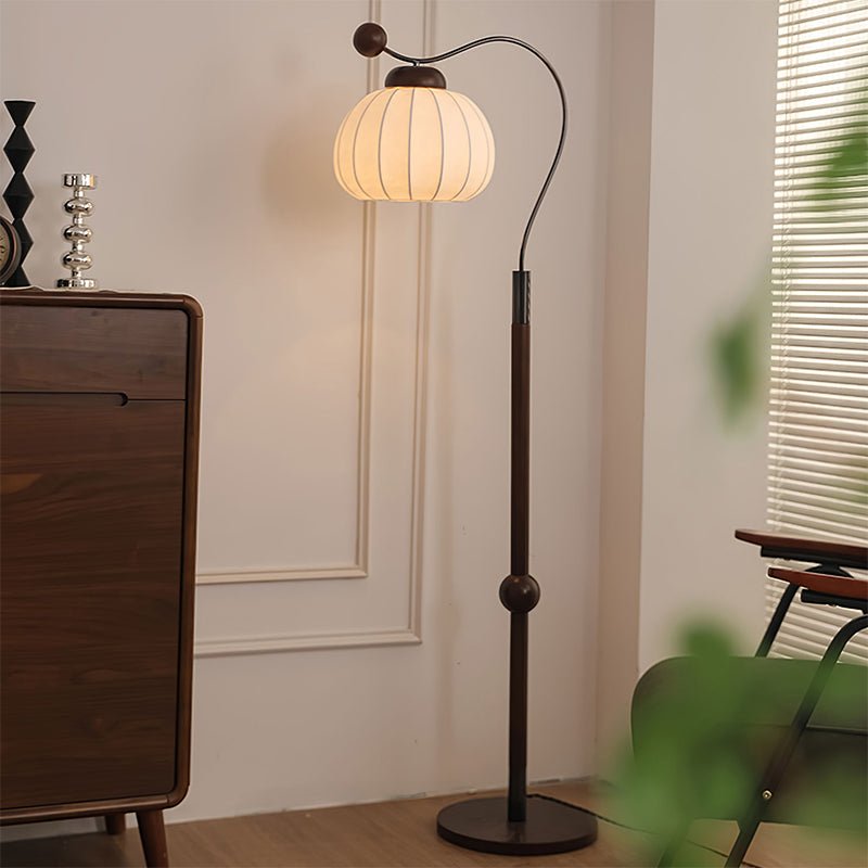 Devenor Silk Wood Floor Lamp