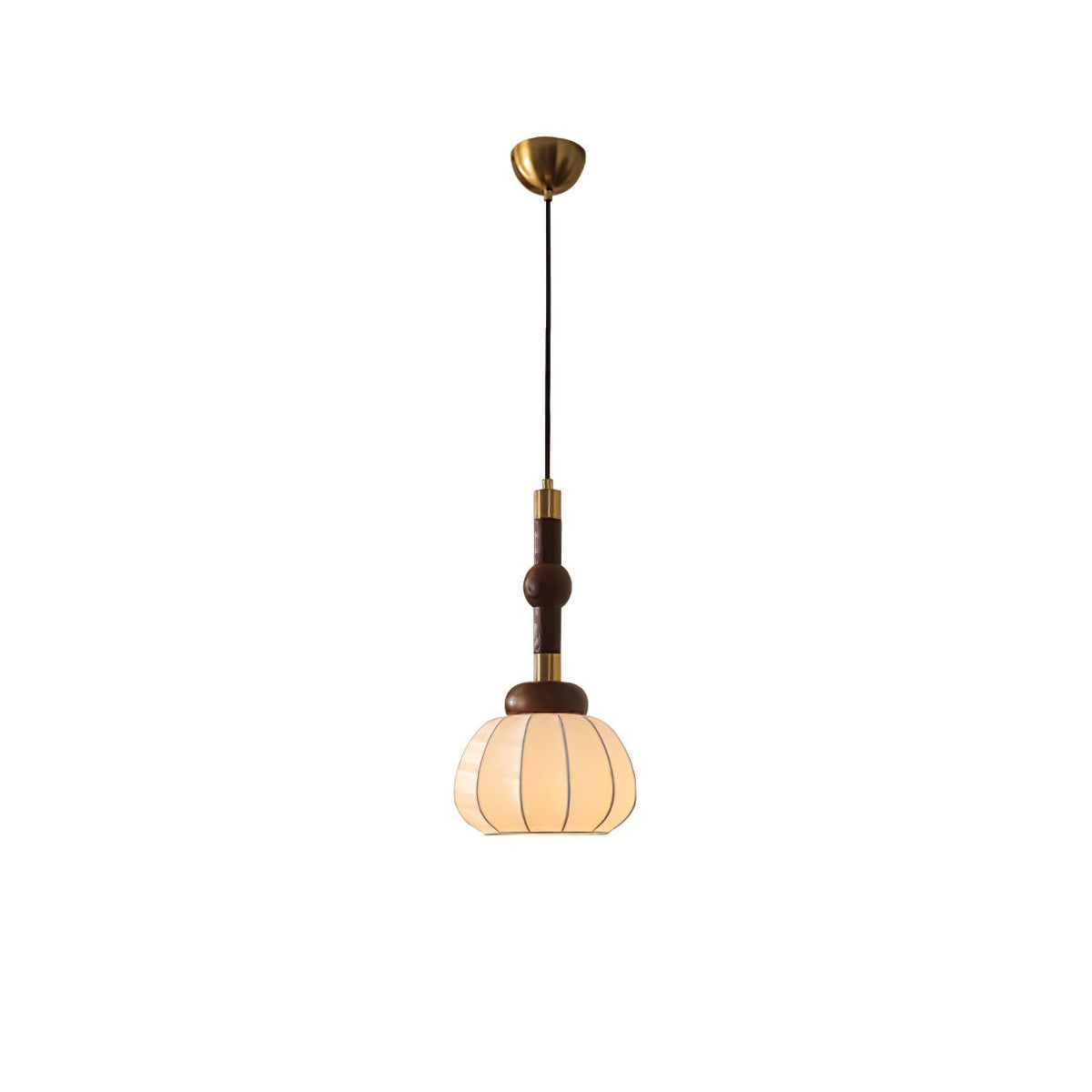 Livenor Silk & Wood Scandinavian Pendant Lamp