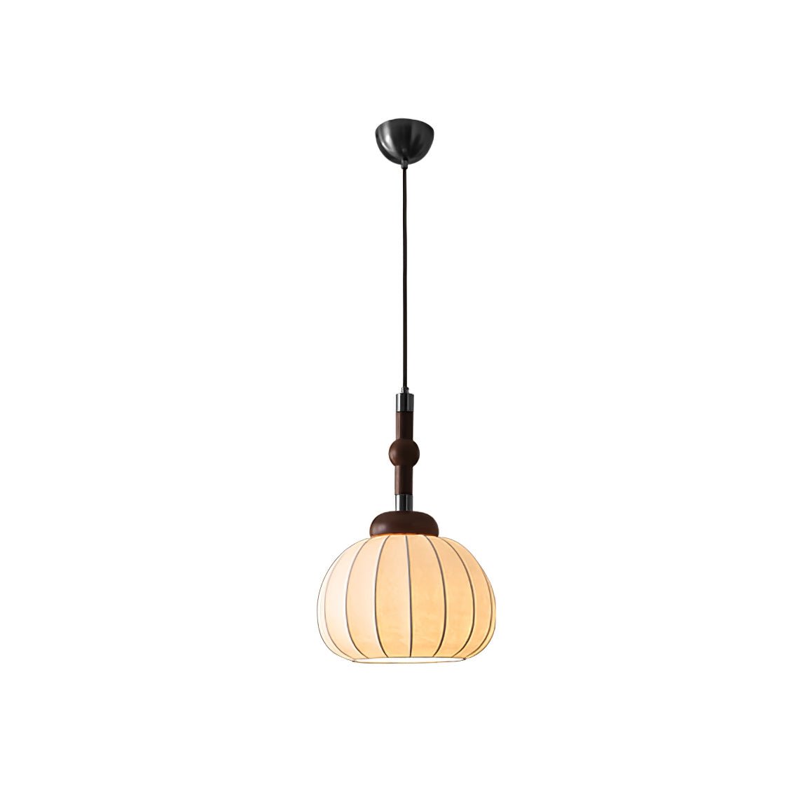 Livenor Silk & Wood Scandinavian Pendant Lamp