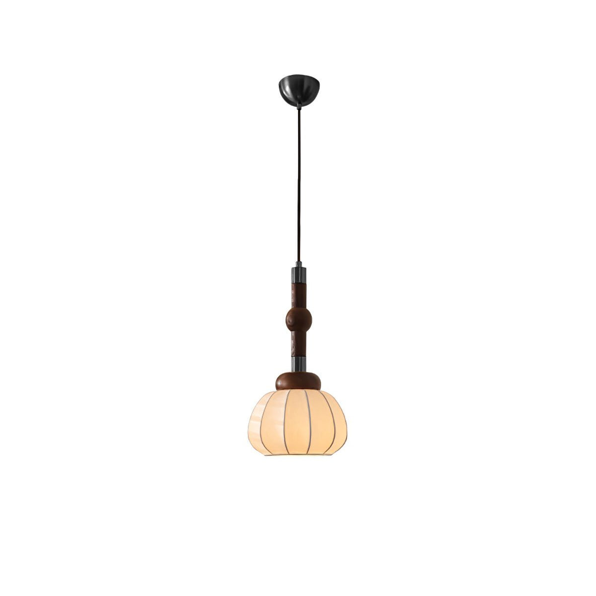 Livenor Silk & Wood Scandinavian Pendant Lamp