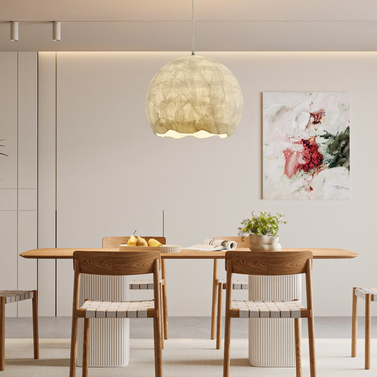 Nest Organic Silk Pendant Lamp