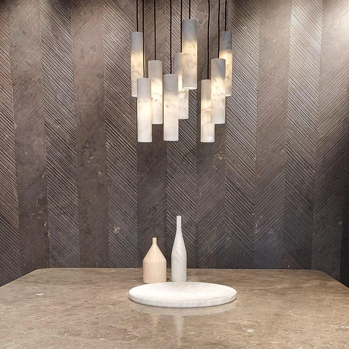 Lunexi Cluster Alabaster Pendant Light