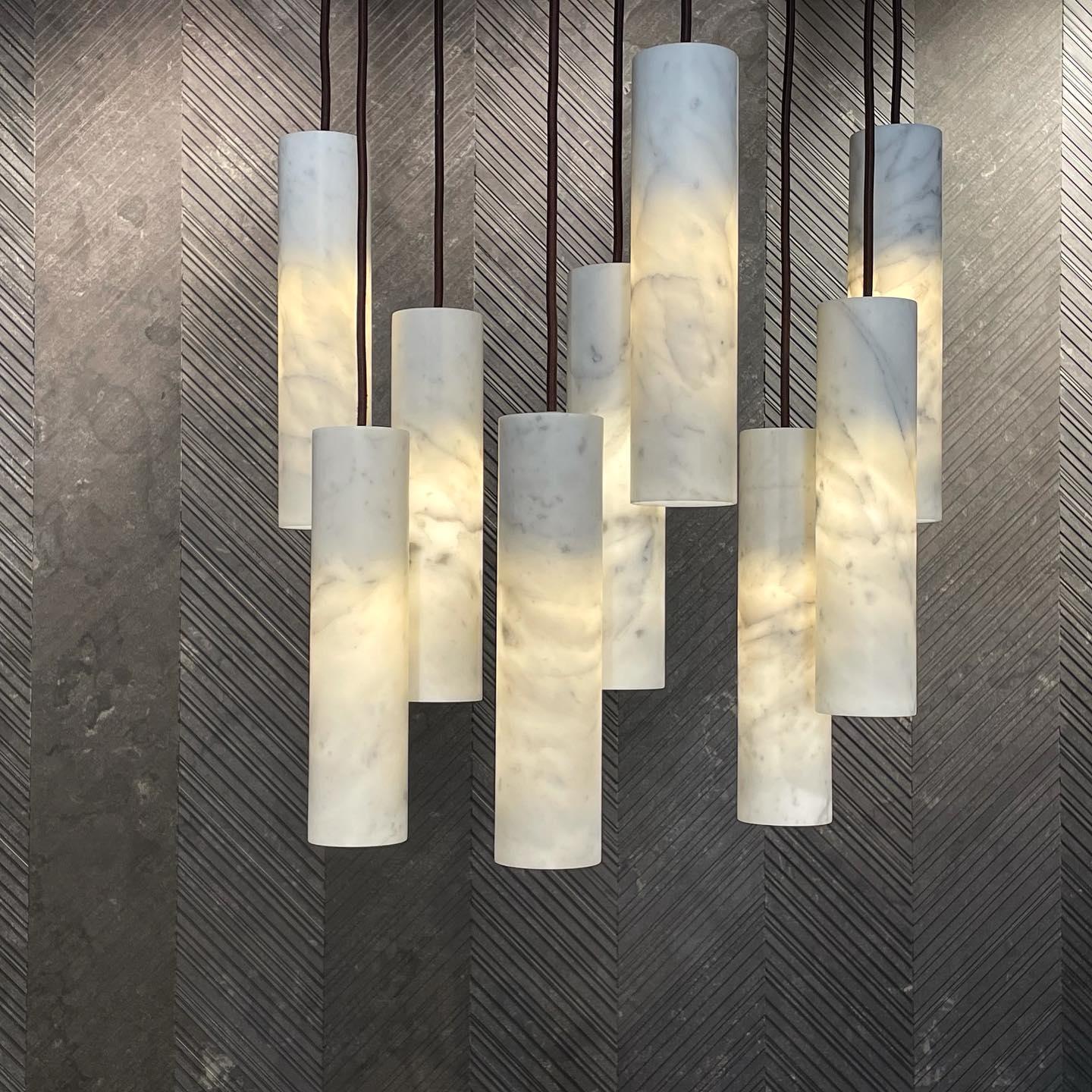 Lunexi Cluster Alabaster Pendant Light
