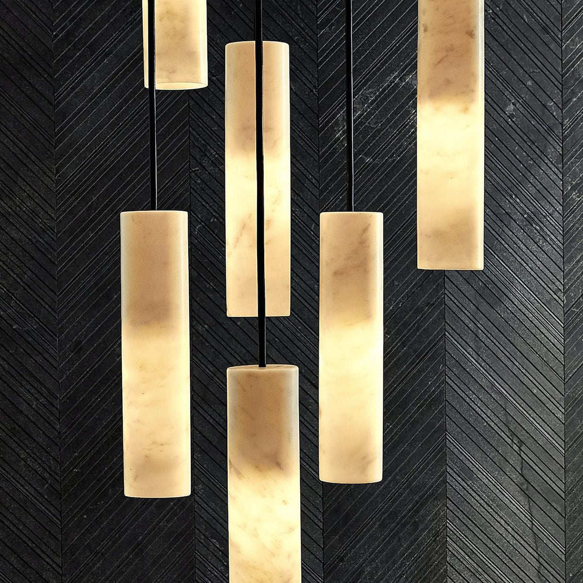 Lunexi Cluster Alabaster Pendant Light
