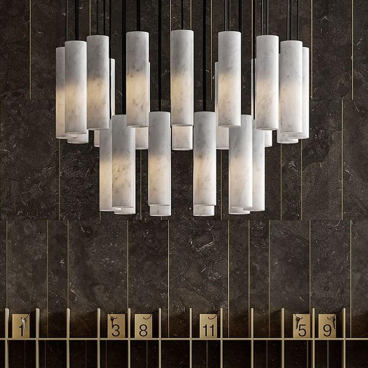 Lunexi Cluster Alabaster Pendant Light