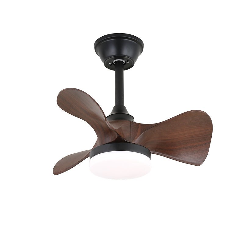 Elvelira Minimalist Black Wood Ceiling Fan Light