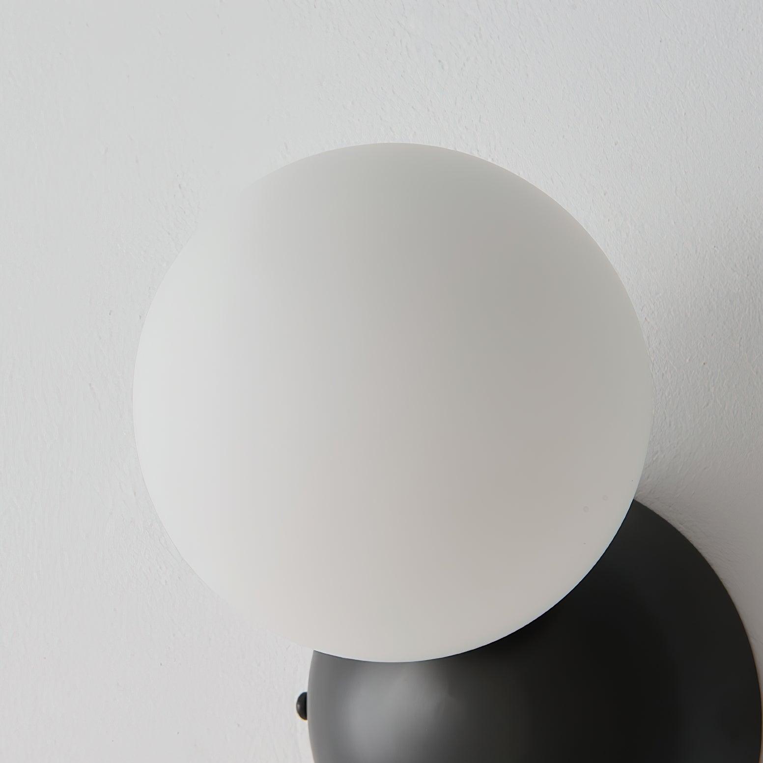 Velirina Sphere Glass Brass Wall Light