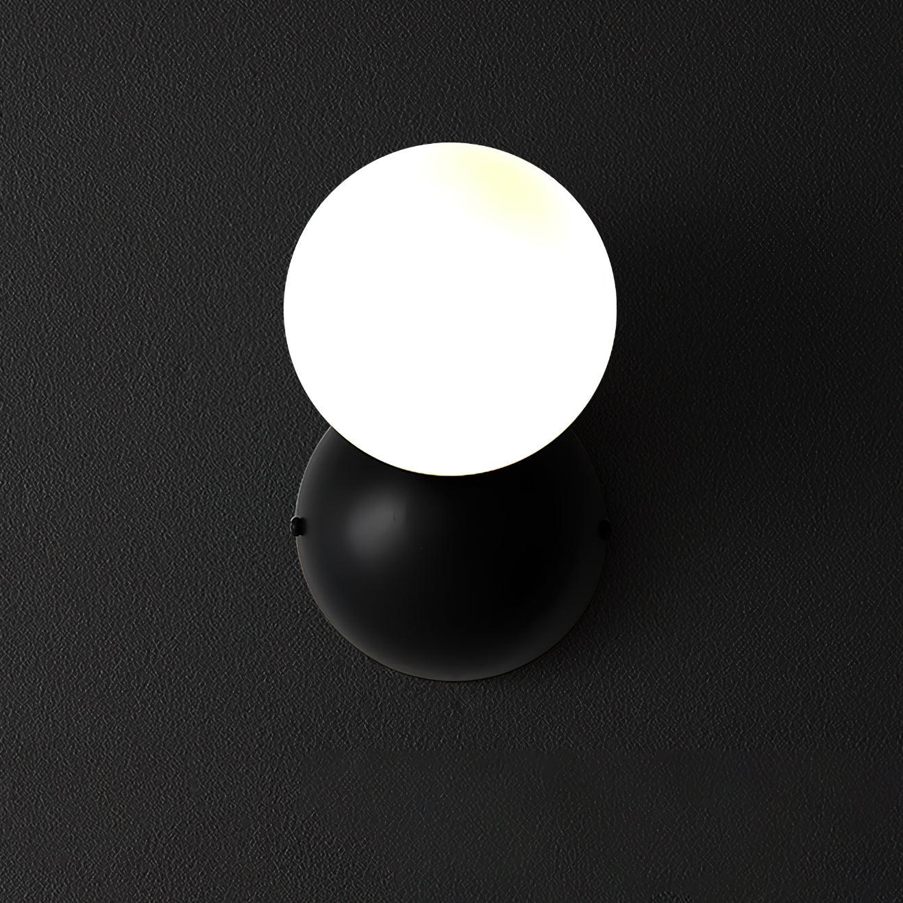 Velirina Sphere Glass Brass Wall Light