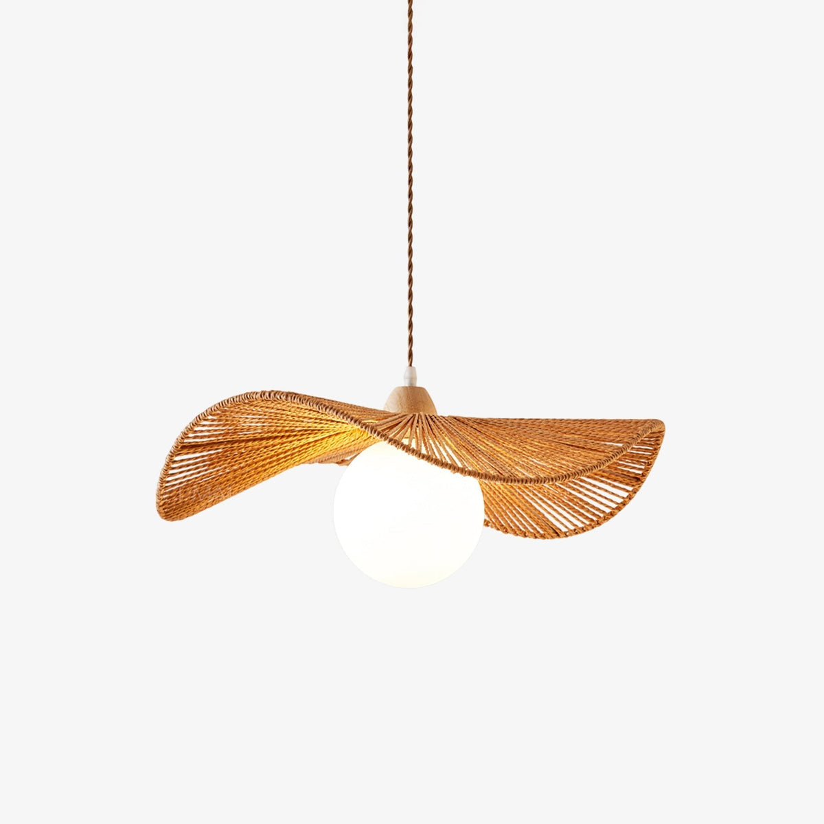 Yaslen Art Natural Woven Pendant Lamp