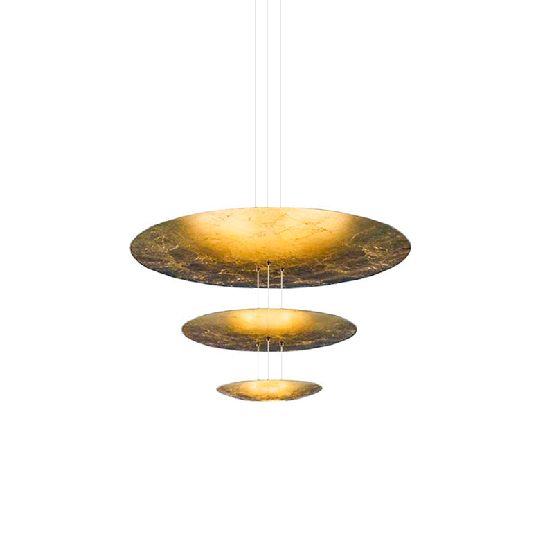 Phelion Layered Gold Foil Pendant Light