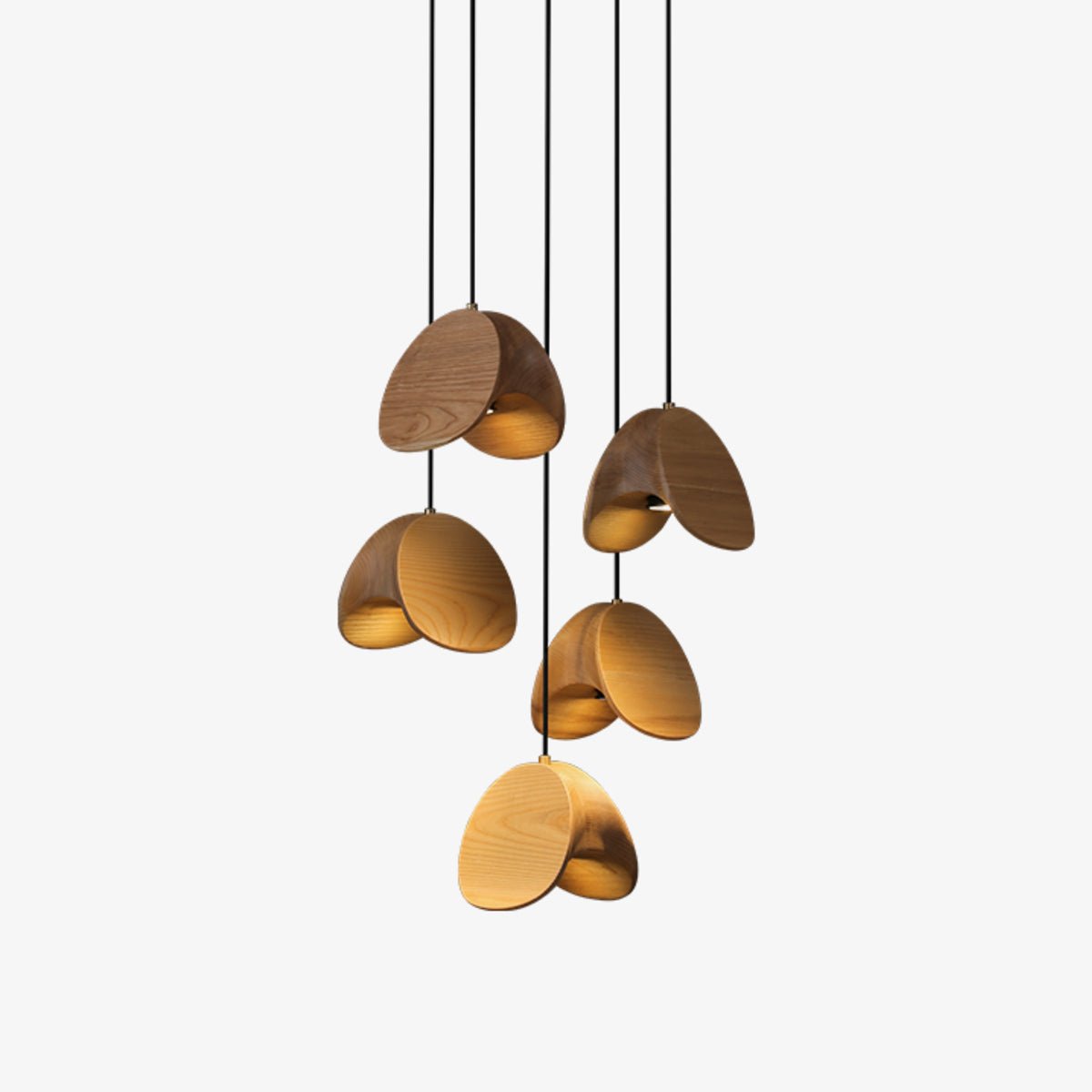 Elmiren Cluster Wood Pendant Light