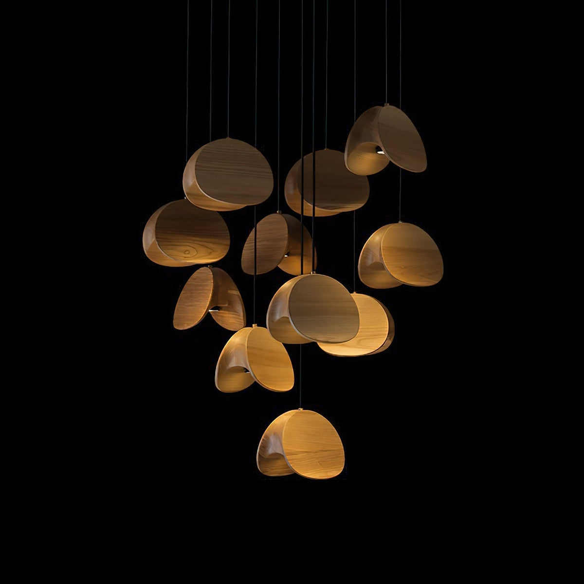 Elmiren Cluster Wood Pendant Light