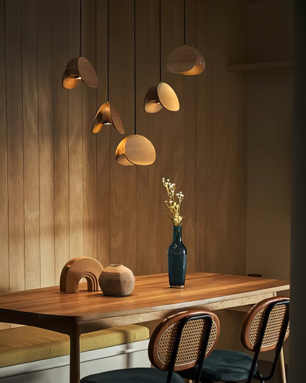 Elmiren Cluster Wood Pendant Light