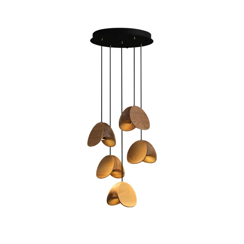 Elmiren Cluster Wood Pendant Light