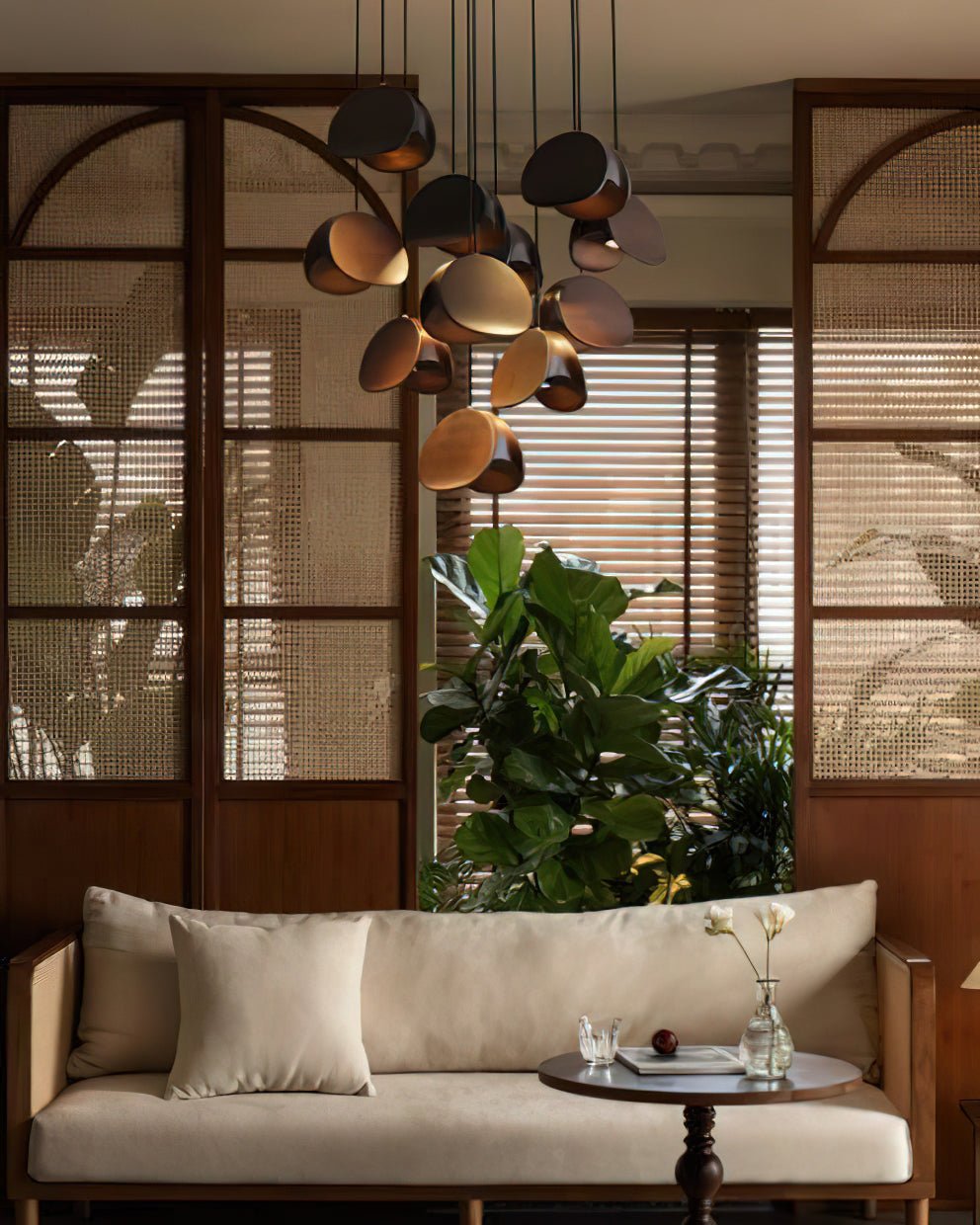 Elmiren Cluster Wood Pendant Light