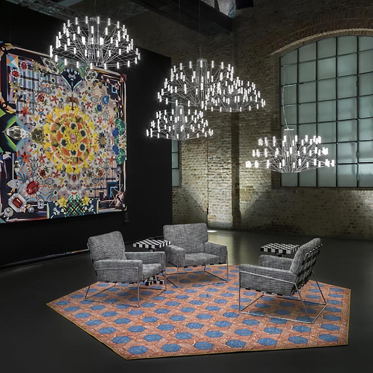 Orinenine Chandelier Sky Ballet Stainless Steel Acrylic Modern