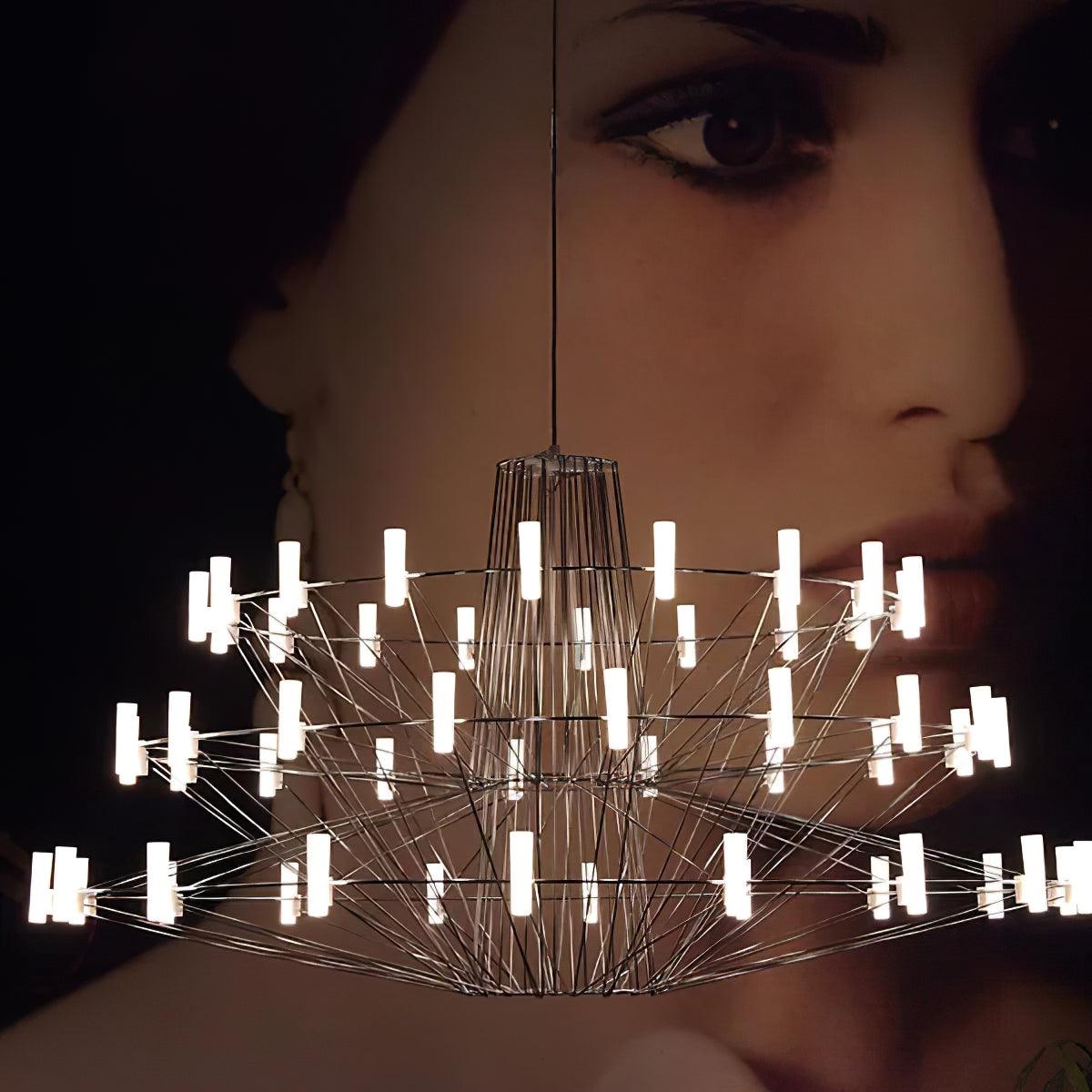 Orinenine Chandelier Sky Ballet Stainless Steel Acrylic Modern