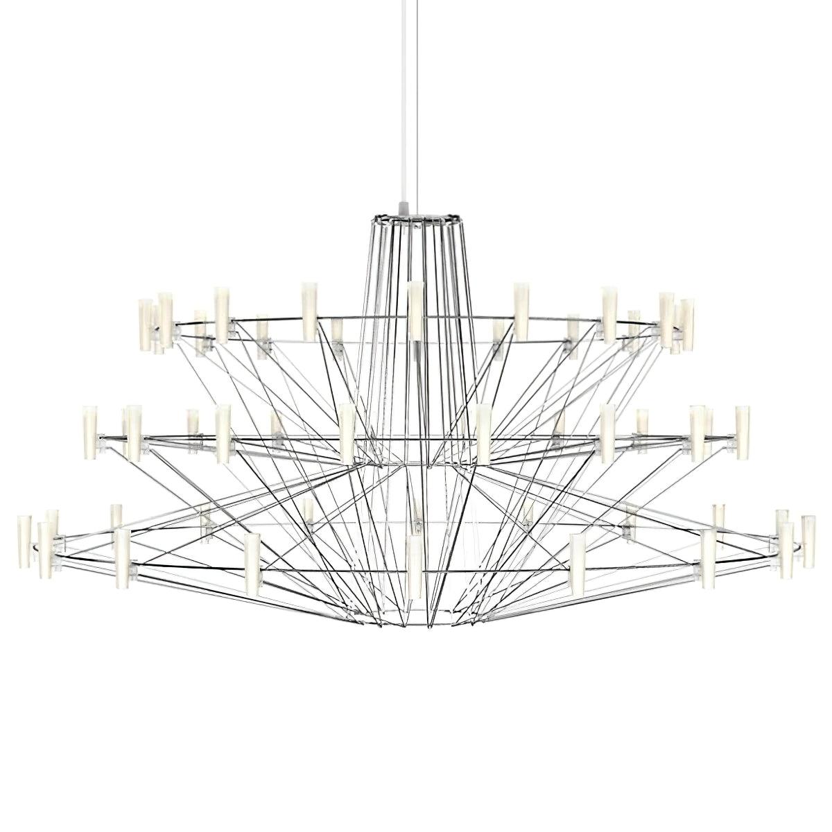 Orinenine Chandelier Sky Ballet Stainless Steel Acrylic Modern