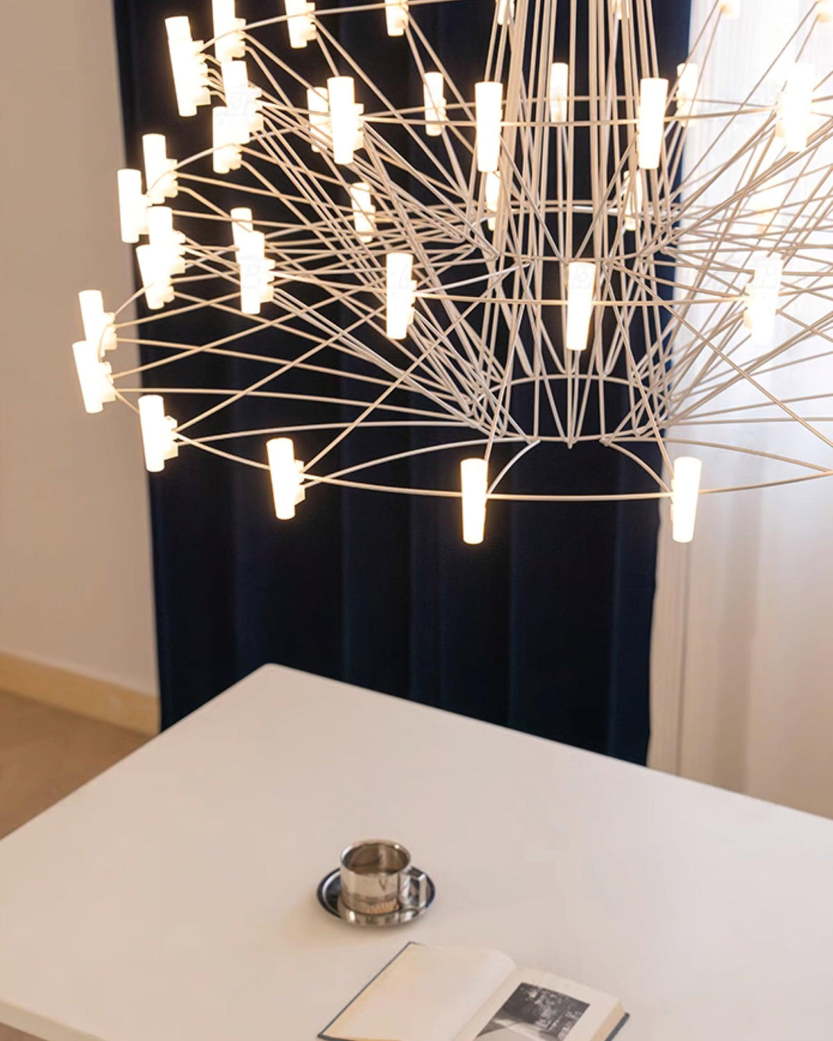 Orinenine Chandelier Sky Ballet Stainless Steel Acrylic Modern