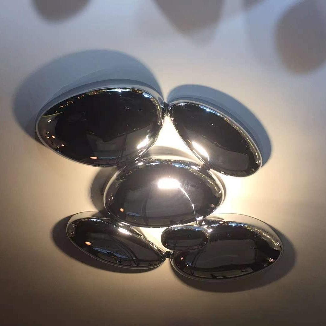 Vostix Ceiling Lamp Chrome Pebble Modern