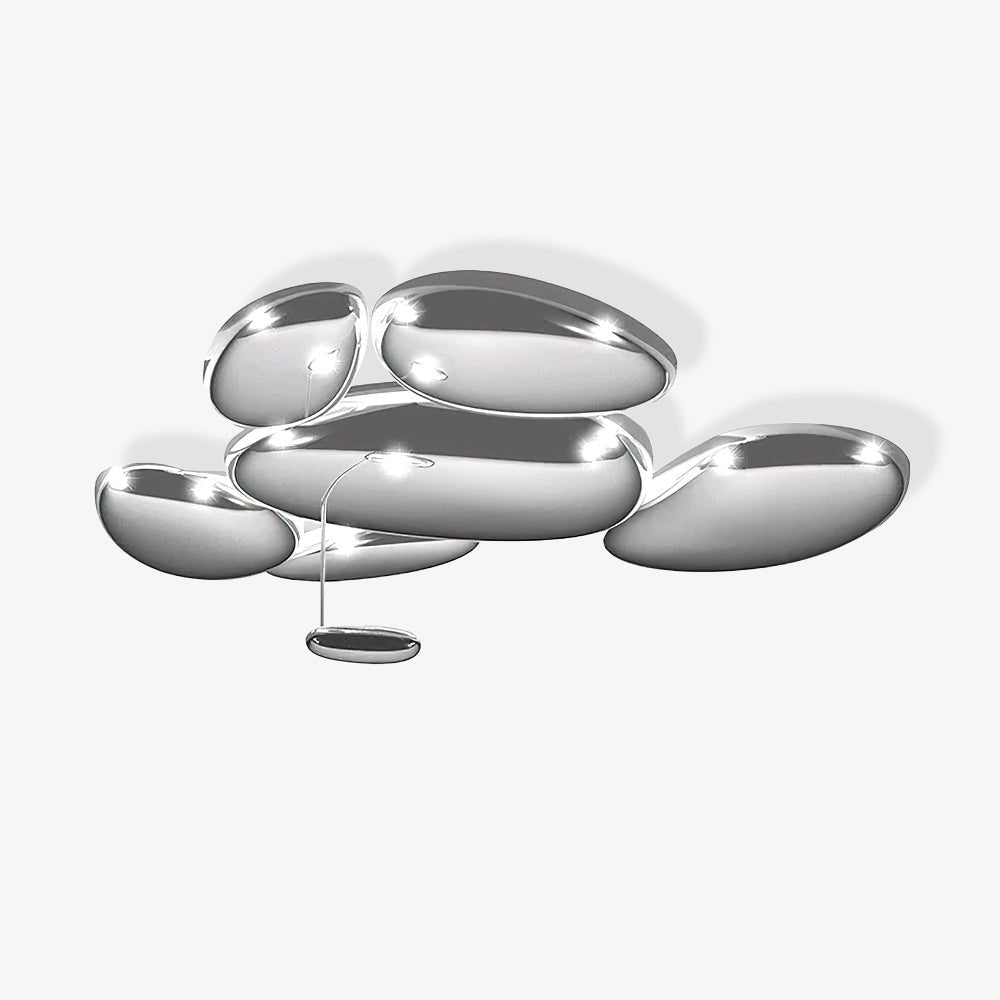 Vostix Ceiling Lamp Chrome Pebble Modern