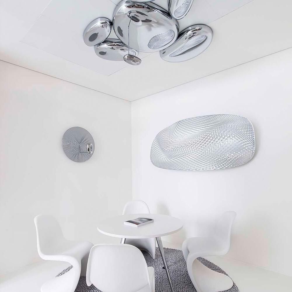 Vostix Ceiling Lamp Chrome Pebble Modern