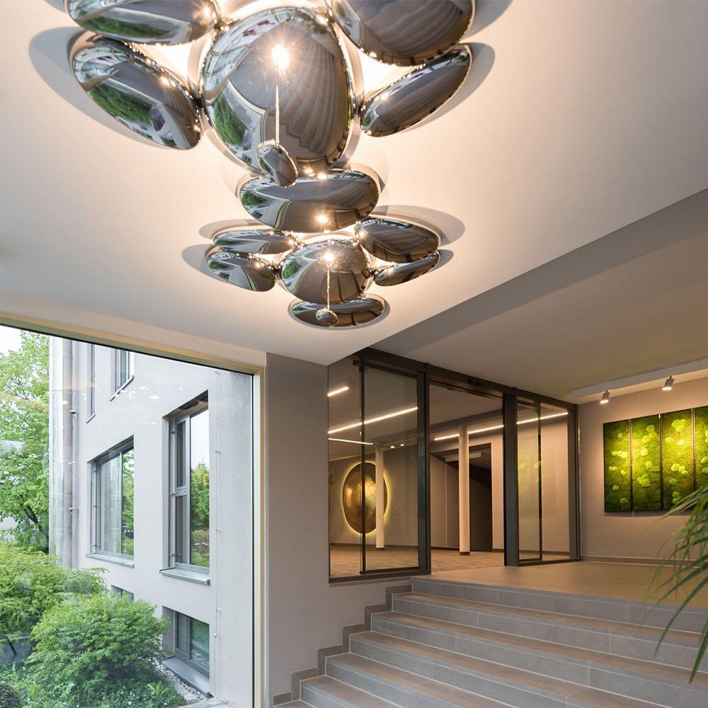 Vostix Ceiling Lamp Chrome Pebble Modern