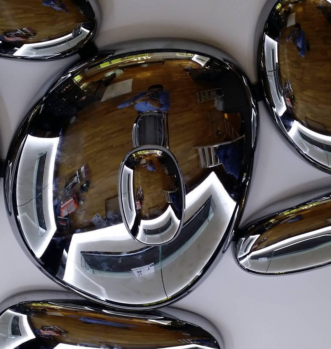 Vostix Ceiling Lamp Chrome Pebble Modern