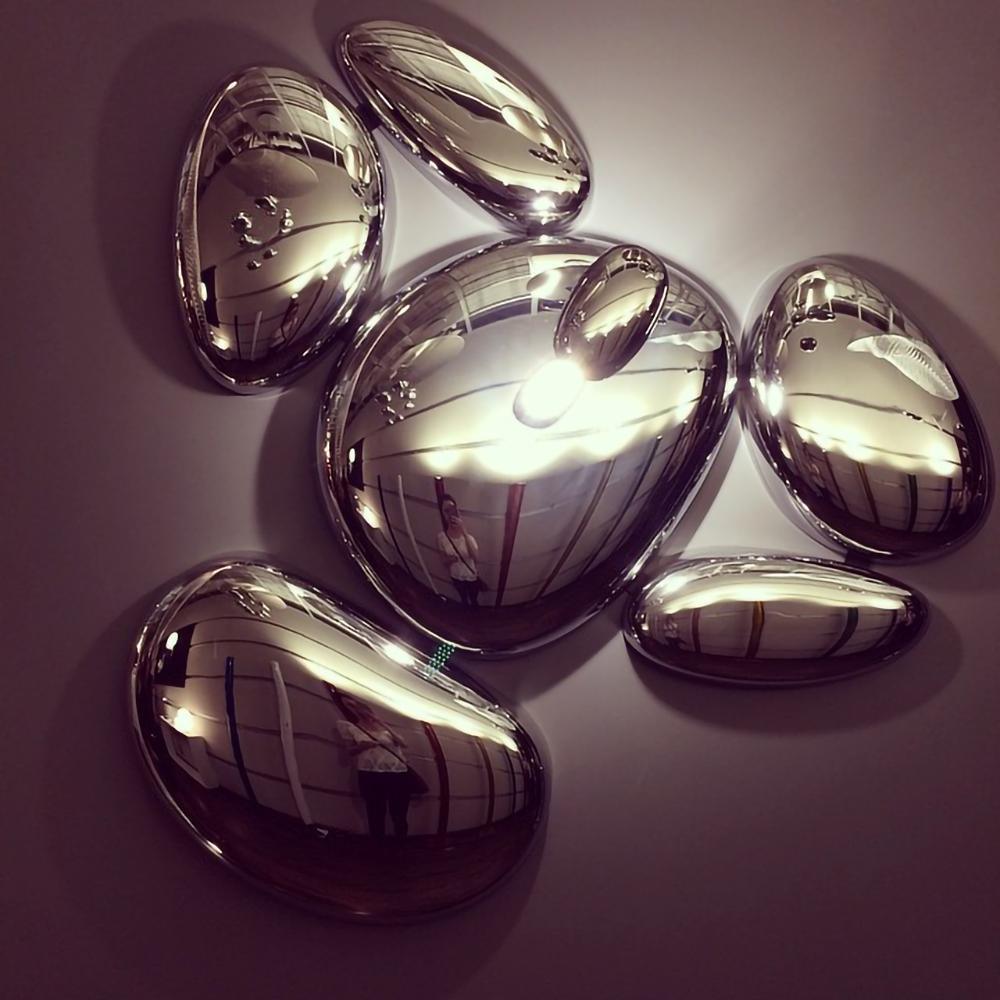 Vostix Ceiling Lamp Chrome Pebble Modern