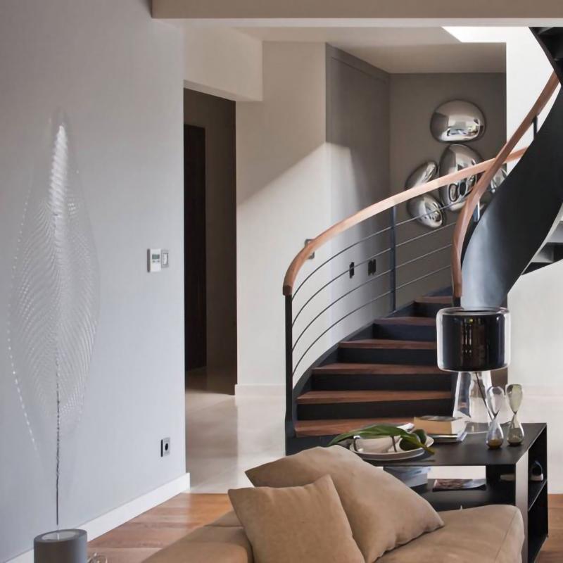 Vostix Ceiling Lamp Chrome Pebble Modern