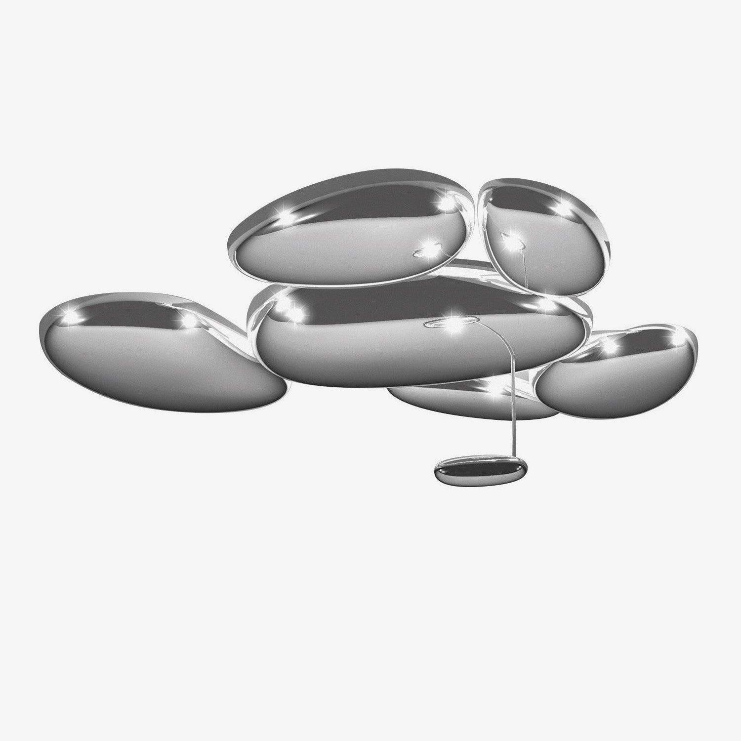 Vostix Ceiling Lamp Chrome Pebble Modern