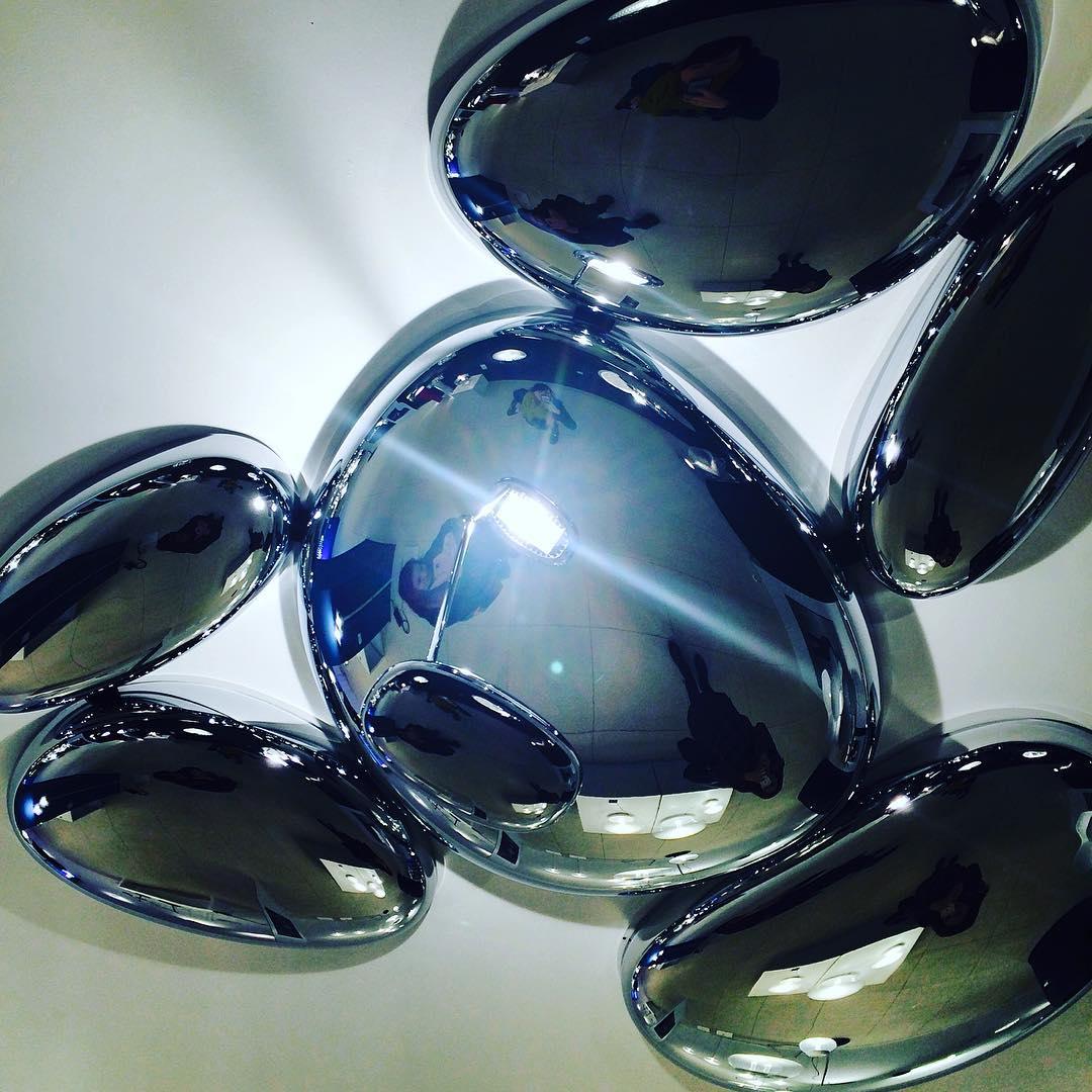 Vostix Ceiling Lamp Chrome Pebble Modern