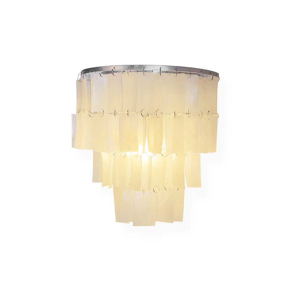 Vidoros Postmodern Luxury Shell Tiered Wall Lamp