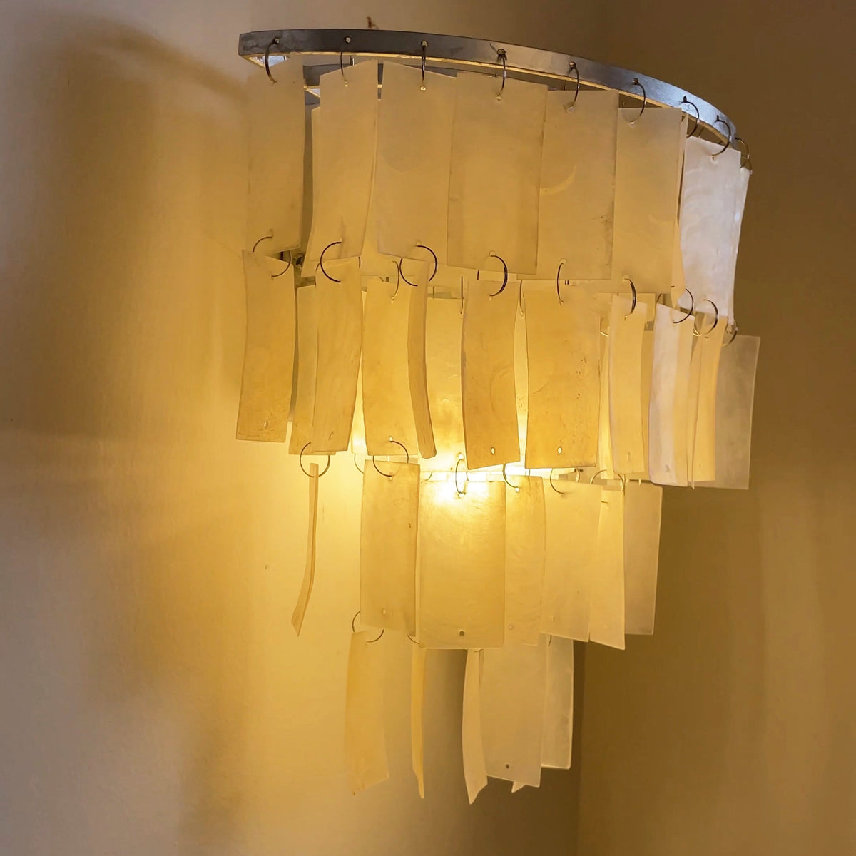 Vidoros Postmodern Luxury Shell Tiered Wall Lamp
