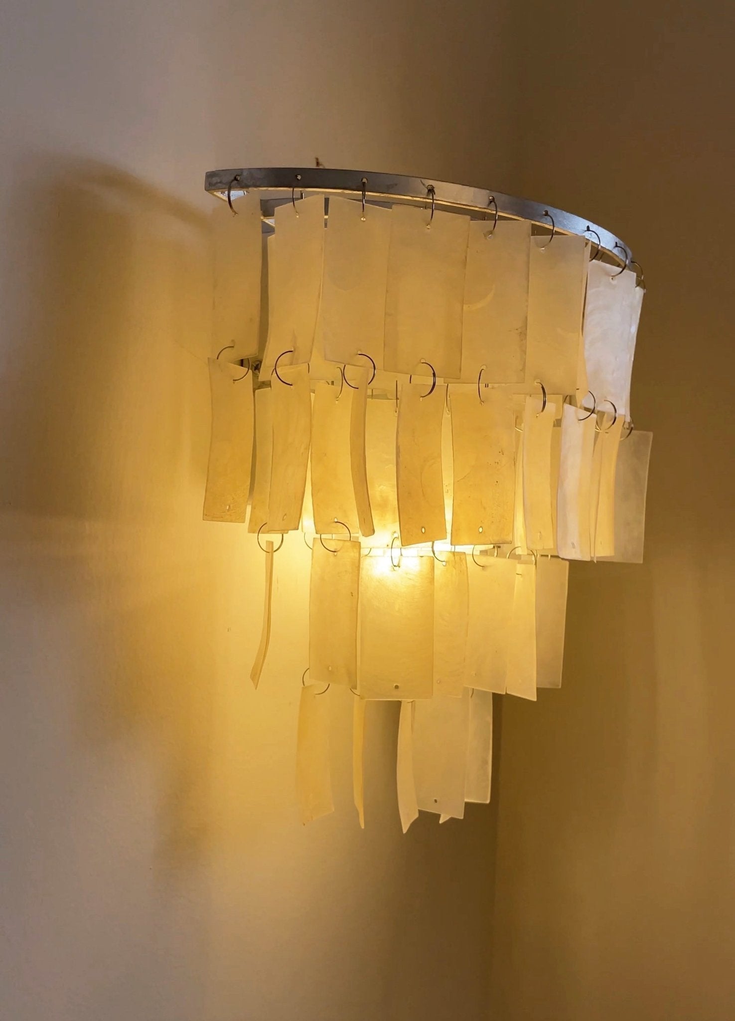 Vidoros Postmodern Luxury Shell Tiered Wall Lamp