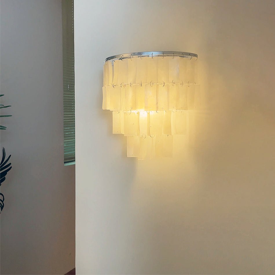 Vidoros Postmodern Luxury Shell Tiered Wall Lamp