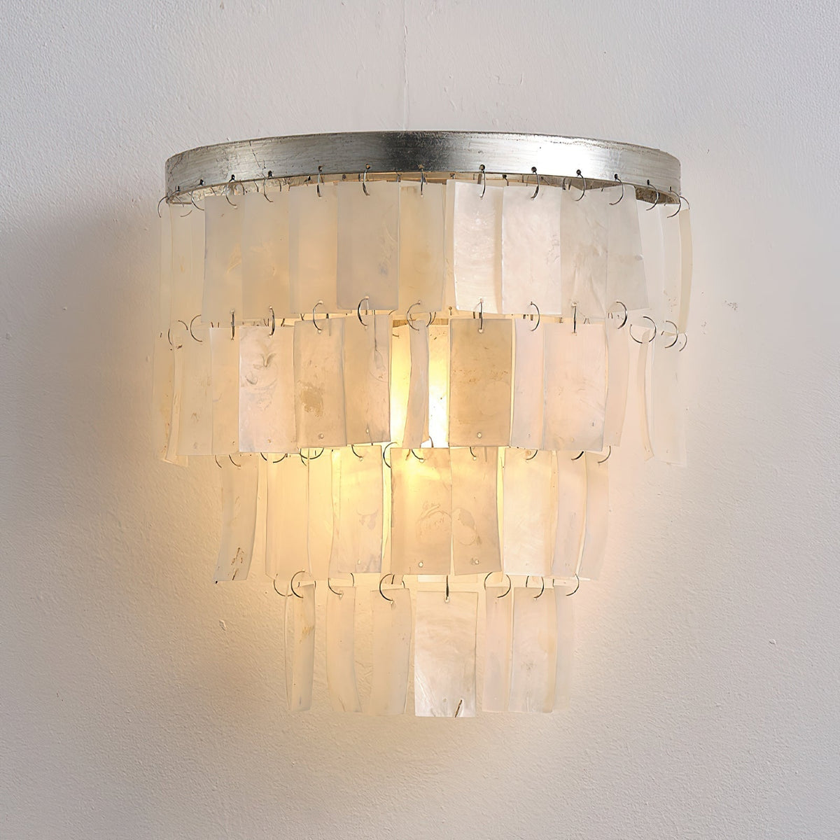 Vidoros Postmodern Luxury Shell Tiered Wall Lamp