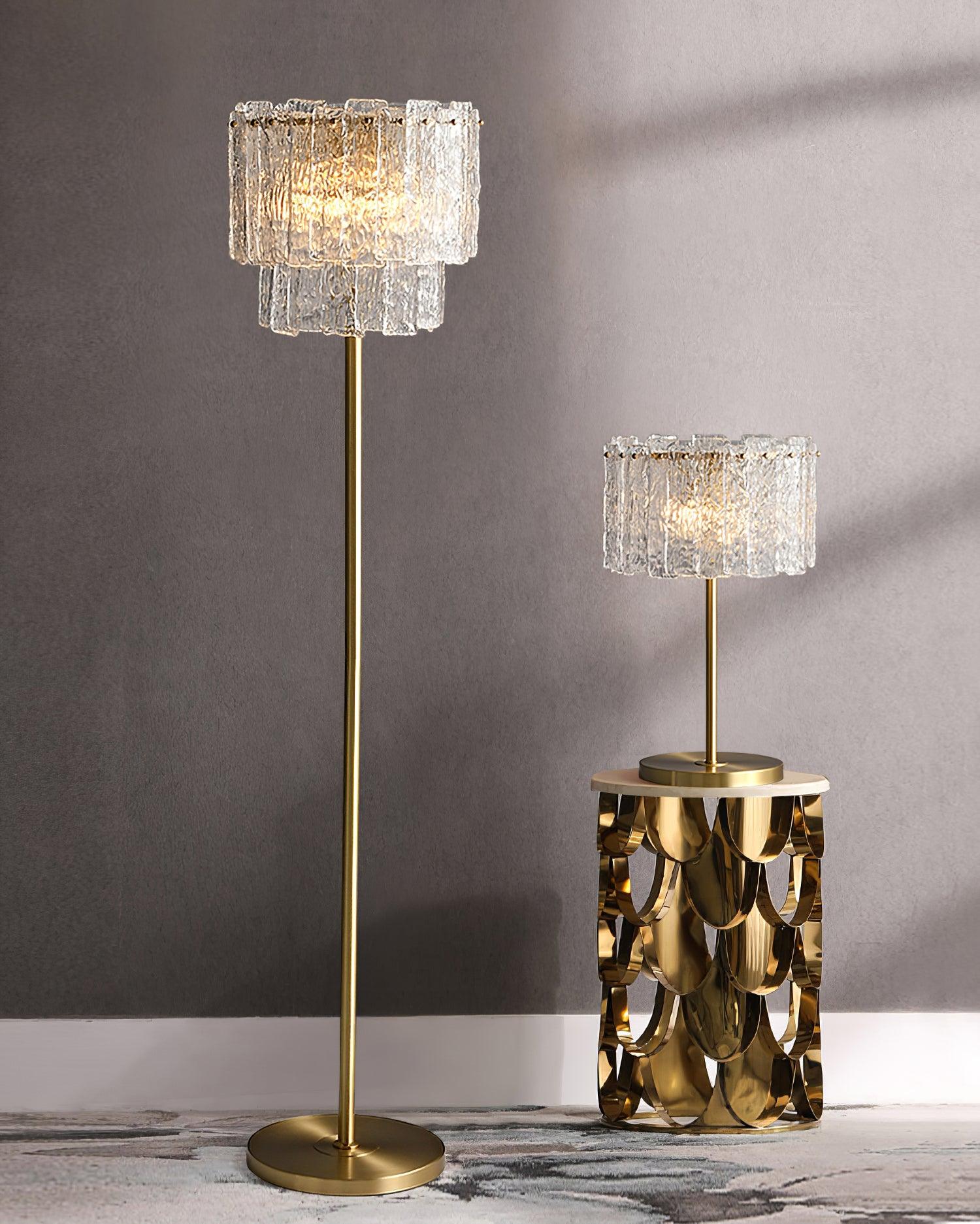 Velaette Luxury Glass Floor Lamp