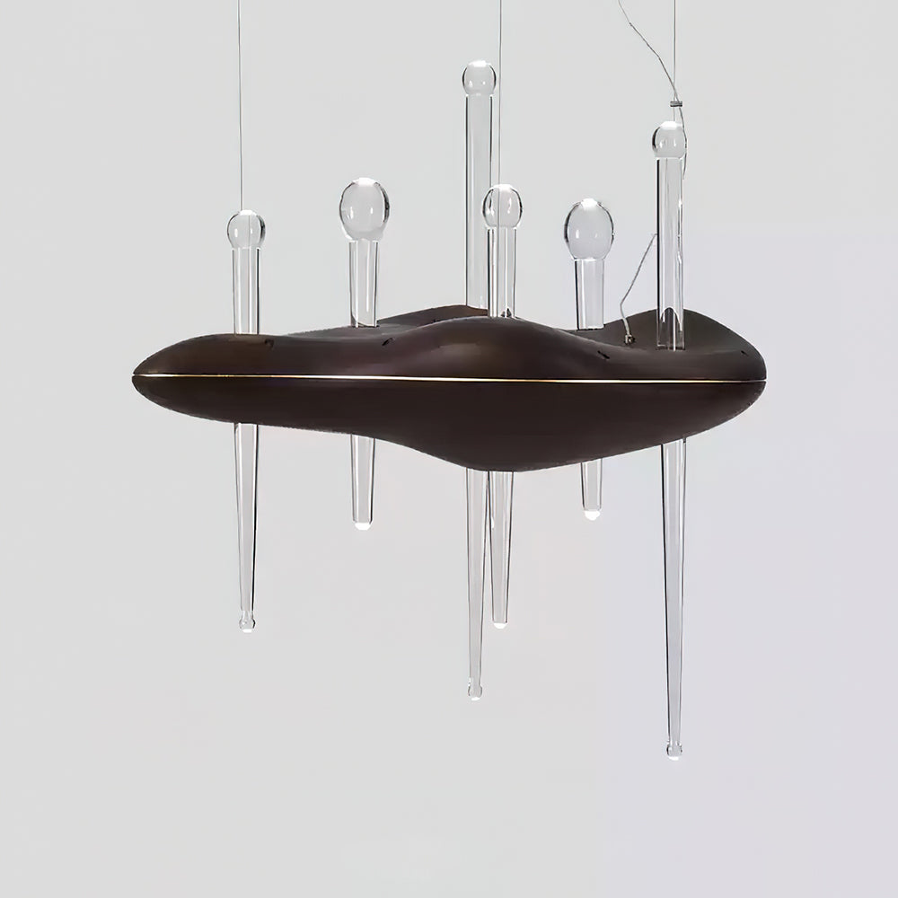 Umare Whimsical Oak Glass Pendant Light