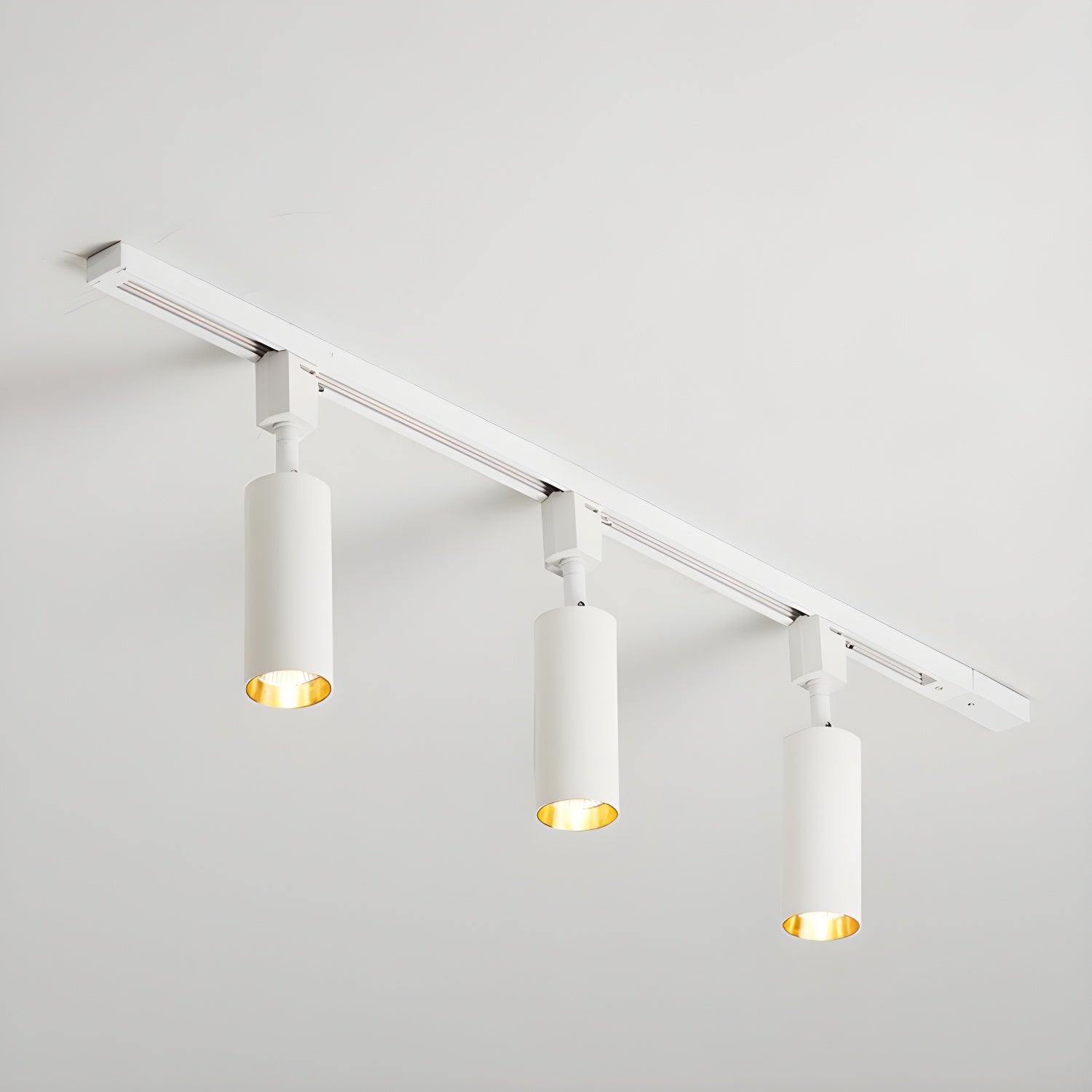 Solara Ceiling Lamp Sleek Cylinder Track with Minimalist - Neutral Decor