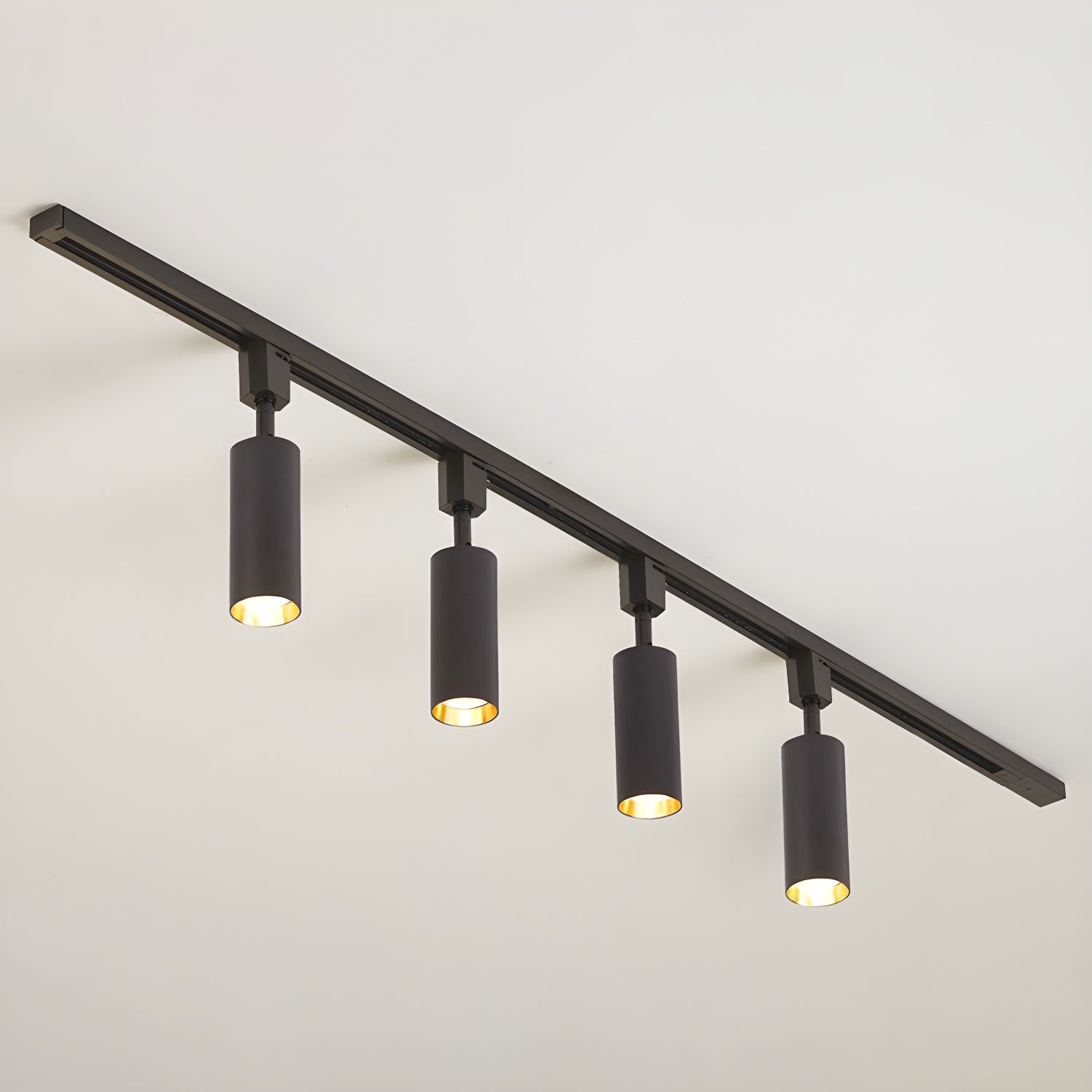 Solara Ceiling Lamp Sleek Cylinder Track with Minimalist - Neutral Decor