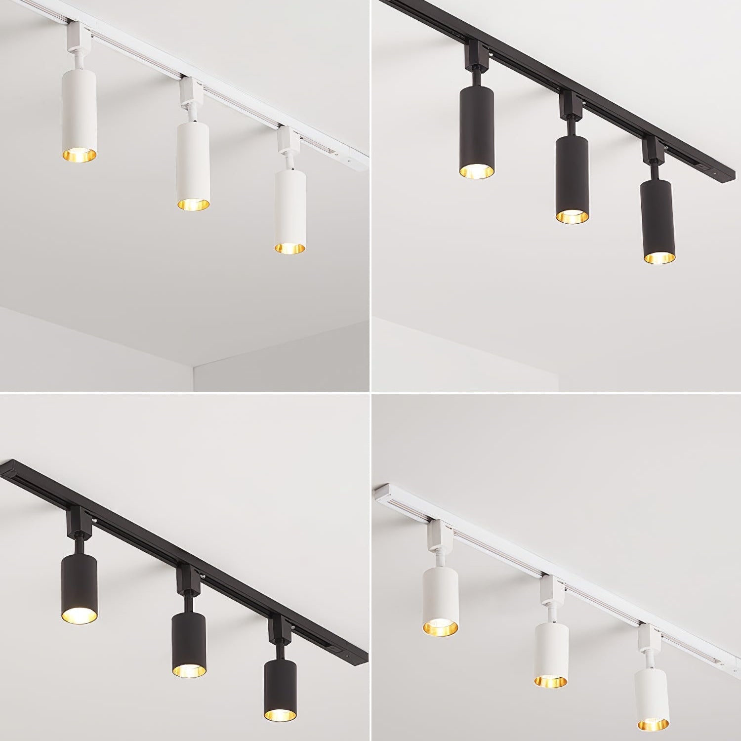 Solara Ceiling Lamp Sleek Cylinder Track with Minimalist - Neutral Decor