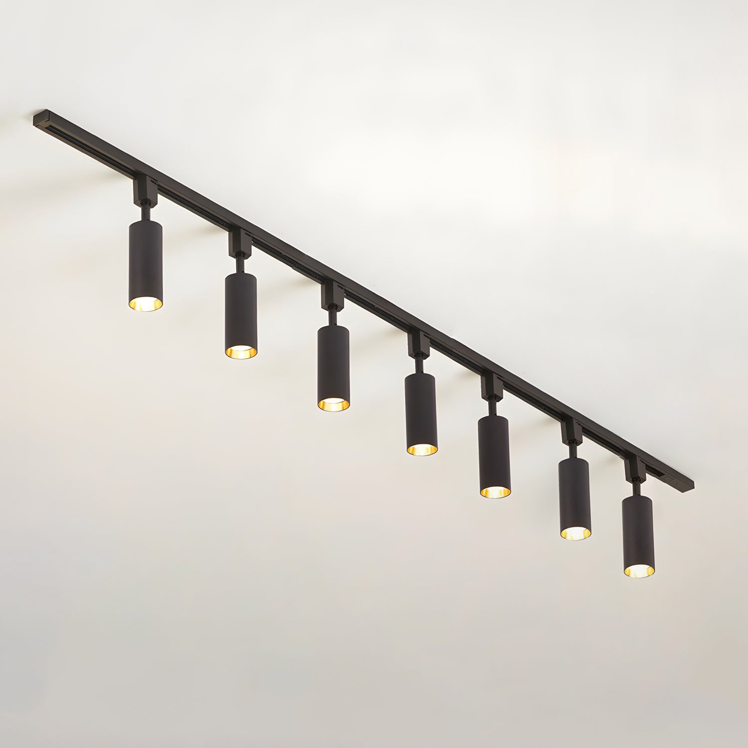 Solara Ceiling Lamp Sleek Cylinder Track with Minimalist - Neutral Decor