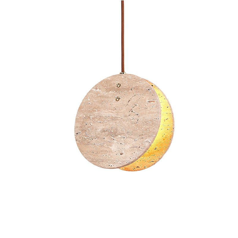 Sern Crescent Travertine Pendant Light
