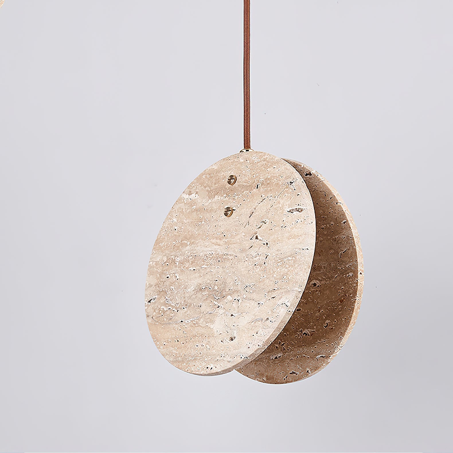 Sern Crescent Travertine Pendant Light