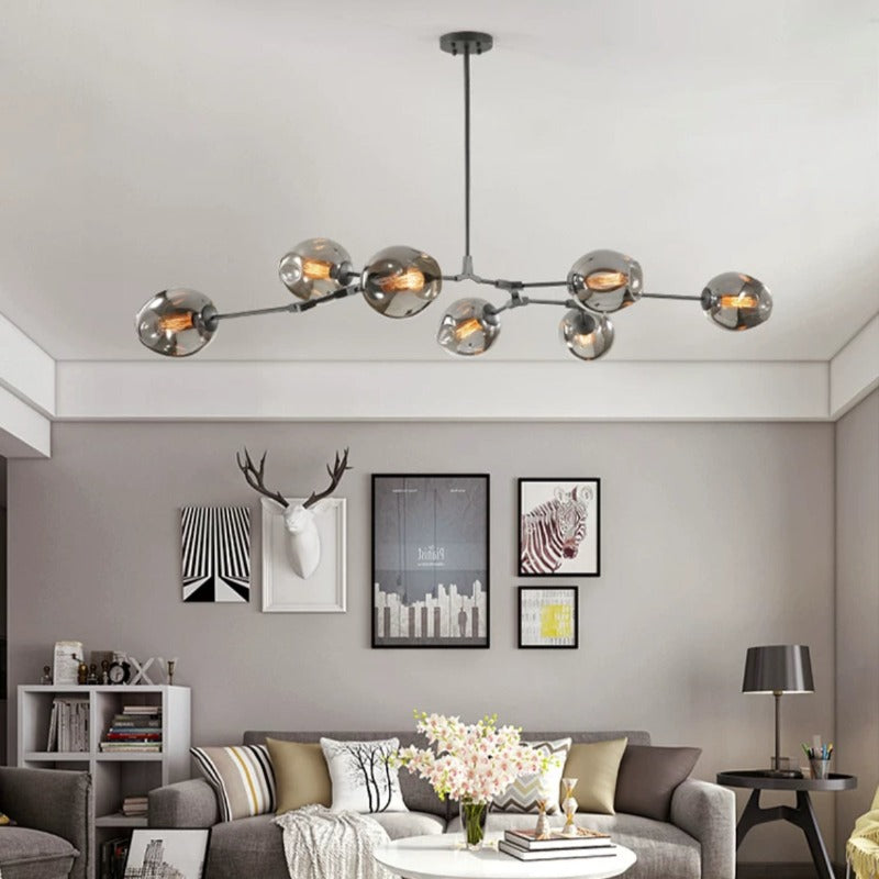Valentina Nordic Modern Glass Pendant Light Bubble - Neutral Decor